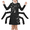 Black, variant on Girls Dress Spider Web Glow In The Dark Long Sleeve Halloween Costume 4 Years