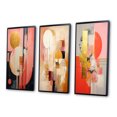 thumbnail image 3 of Designart "Serendipitous Circular Geometric Serenity I" Modern Geometric Framed Wall Art Set Of 3 - Gold Abstract Frame Gallery Wall Set For Home Decor, 3 of 6