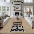 thumbnail image 3 of 5'x7' Area Rugs, Beige Vintage Indoor Outdoor Area Rug for Living Room Bedroom, American Flag Farmhouse Retro Art Rustic Washable Bathroom Rugs Kitchen Floor Carpet Mats Home Decor Aesthetic, 3 of 8