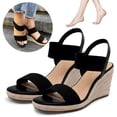 thumbnail image 1 of Sandalias Plataforma Elegantes para Mujer Cuña Cómodas Fiestas Y, 1 of 8