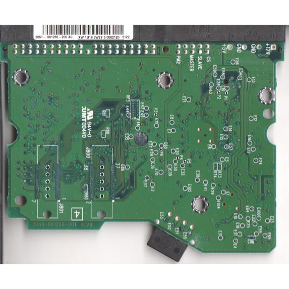 WD2000BB-98GUA0, 2061-001266-200 AC, WD IDE 3.5 PCB