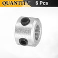 thumbnail image 3 of Uxcell 6 Pack Set-Screw Collars 6mm Bore, Aluminum Alloy Shaft Collars, 12mm OD, 8mm Width Axle Collar Clamp for Linear Rod Shaft Guide, 3 of 6