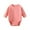 Pink, variant on Bovxnpu Baby Girl Bodysuit, Infant Baby Cotton Bodysuits, New Baby Comfortable Solid Color Long Sleeved Crawling Clothes 0 Month