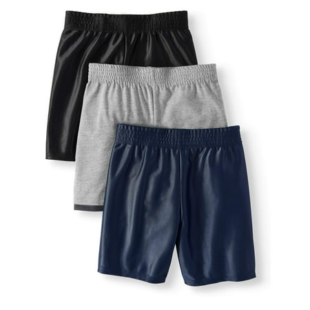 - Dazzle & Jersey Hangdown Athletic Shorts, 3pc Multi-Pack (Toddler Boys)