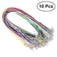 thumbnail image 1 of BRIGHTFUFU 10 collares para parejas, para hombre y mujer, de 1,5 mm, para bisutería, abalorios, manualidades, cordón de algodón encerado con cierre (colores surtidos), 1 of 7