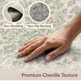 thumbnail image 6 of ODIKA 6'x9' Washable Area Rug Easy Care, Non-Shedding, Distressed Faded Retro Farmhouse Border Scroll Botanical Vintage Flowing Dynamic for Queen Size Bedroom Under Bed Master Suite, 6 of 7