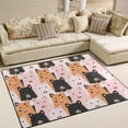 thumbnail image 2 of SKYSONIC Lightweight Soft Area Rugs Cute Colorful Pigs Floor Mat for Kids Playing Room Hardwood Floor Living Room 63x48 inch Nursery Rugs, 2 of 6