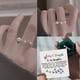 thumbnail image 4 of Anillo delicado con perla hueca Anillo para mujer Anillo de moda para mujer Anillo con personalidad Anillos para mujer, 4 of 7