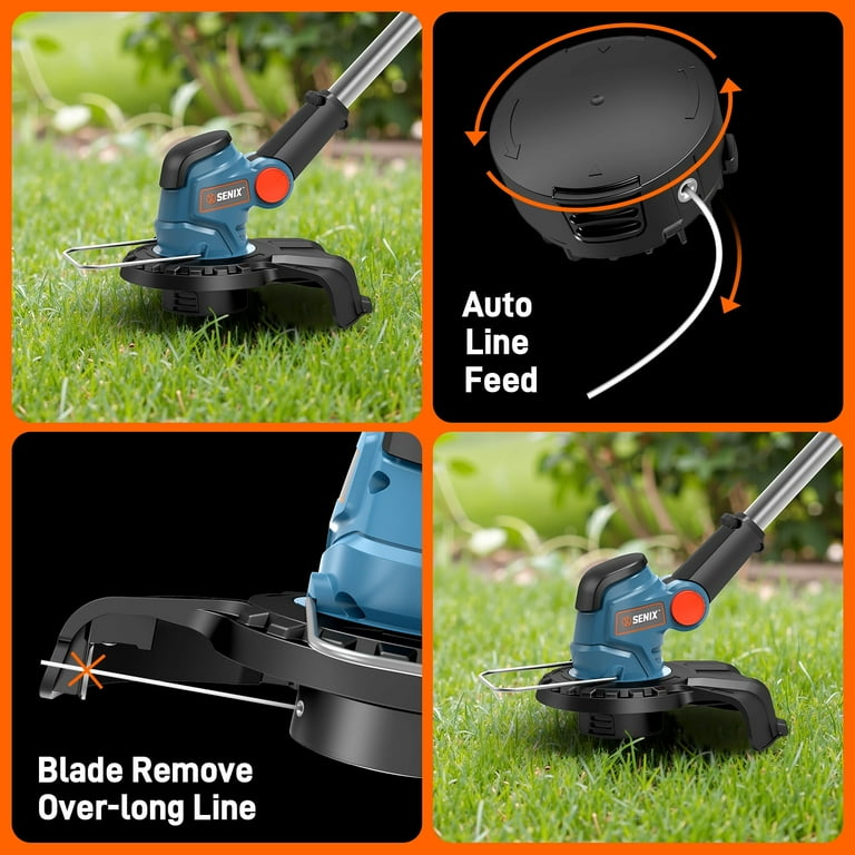 SENIX 20V Max 10-inch Cordless Lawn Edger & Trimmer, Adjustable