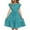 Sky Blue-14, variant on Avrntaa Girls Short Sleeve Dress with Ruffles Crew Neck A-Line Swing Casual Summer Midi Dress 5-14 Years