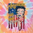 thumbnail image 4 of Wild Bobby Betty Boop America Land of the Free Home of the Brave Betty Boop Tie-Dye T-Shirt, Aerial Spiral, Small, 4 of 4