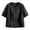 Black, variant on Oversized Crew Neck Tops for Women Short Sleeve Cotton Blend Tee Shirts Open Front Cardigan Shirt With Pockets Button Down Blouse Dressy Casual T Shirt Size XL Black Summer Sales Under $6