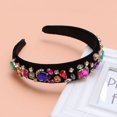 thumbnail image 3 of KAIYANG Diadema vintage con diamantes de cristal y diadema ancha para mujer y niña, 3 of 5