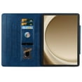 thumbnail image 4 of for Samsung Galaxy Tab A9 8.7" 2023 SM-X110 / SM-X115 Case, Vintage Soft PU Leather Case with 2 Anti-Slip Strips Adjustable Angle Kickstand & 4 Card Slots (Include 1 Photo Slot) for Tab A9, Darkblue, 4 of 7