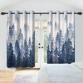 thumbnail image 3 of Mountain Forest Curtains,Blue Blackout Window Drapes for Bedroom Living Room 2 Panel Sets,42x108 Inch, 3 of 6