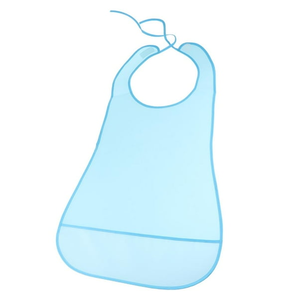 Baberos Adultos Mayores Impermeables Yinane Azul Protector de ropa Babero