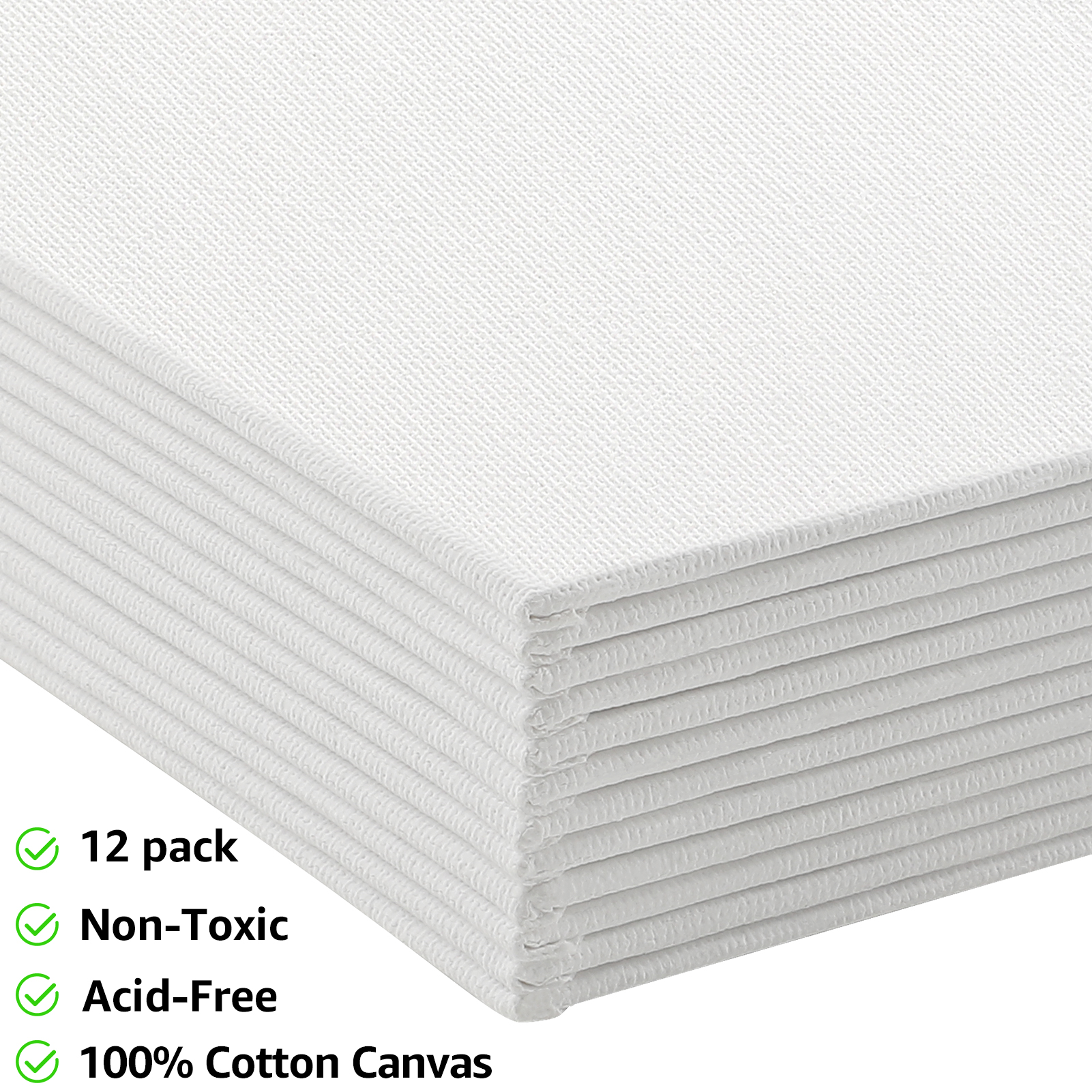 MaxGear Canvas Panels 5x7 Inch, 12 Pack, 100% Cotton photo 3