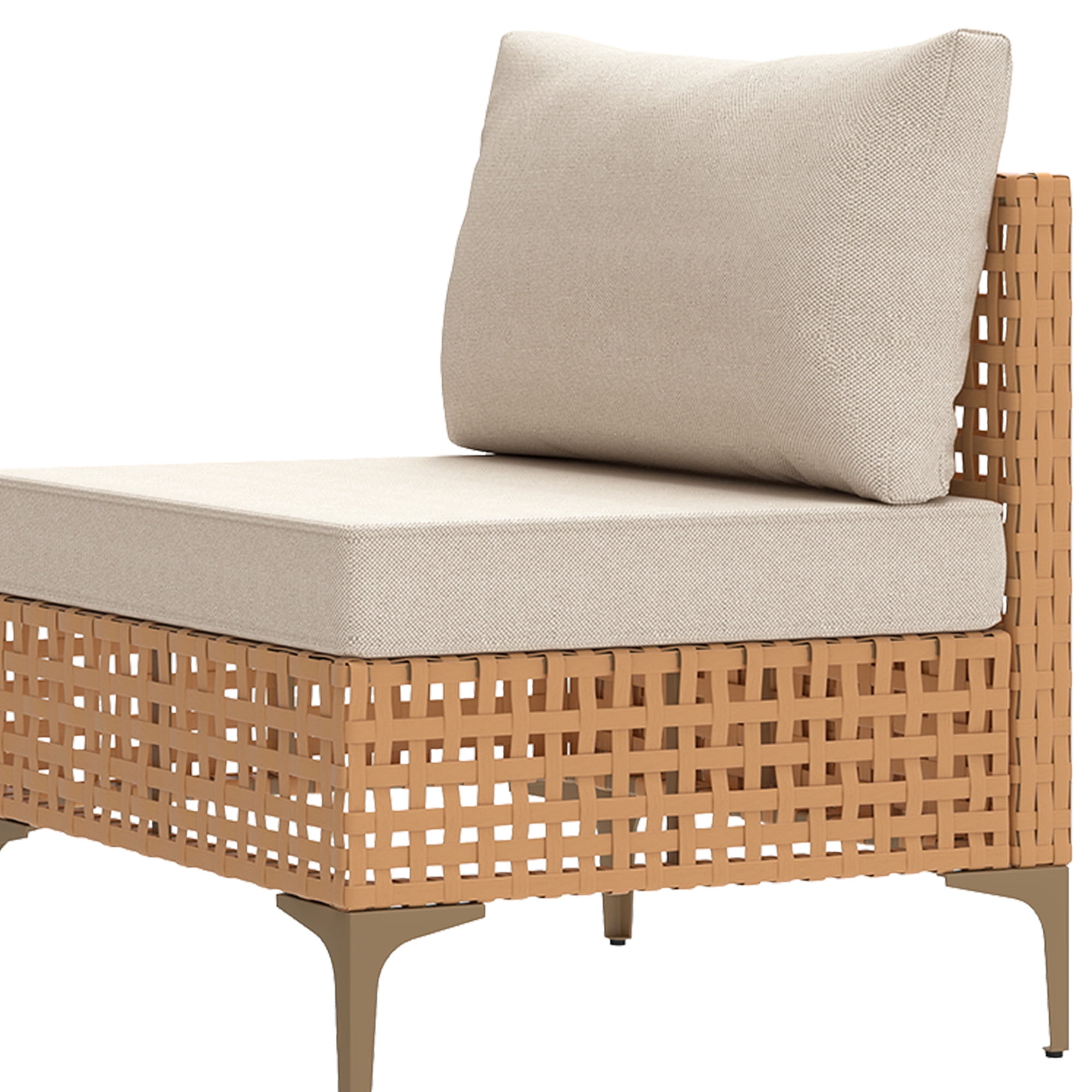 Uforic 3 Pieces Outdoor Patio Furniture Set,Rattan Wicker Conversation Set,Bistro Set of Outdoor Sectional Sofa Chairs & Solar Light Coffee Table
