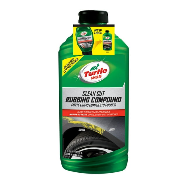 Turtle Wax . Rubbing Compound T415 RENEW RX; Removes Scratches Heavy Swirl Marks Surface Blemishes; Liquid; White; 18 Ounce Bottle; Single