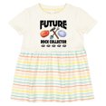 thumbnail image 3 of Inktastic Future Rock Collector Girls Baby Dress, 3 of 5