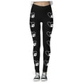 thumbnail image 3 of Mepaouo Women's Happy Valentines Day Leggings High Waisted Love Heart Print Yoga Pants Sizes S-2X, 3 of 6