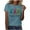 bleu, variante sur Tnhcen T-Shirts d'Été pour Femmes avec Imprimé Lapin Mignon / Grande Taille Amical S-3TG / Polyester Spandex Mélange Basique
