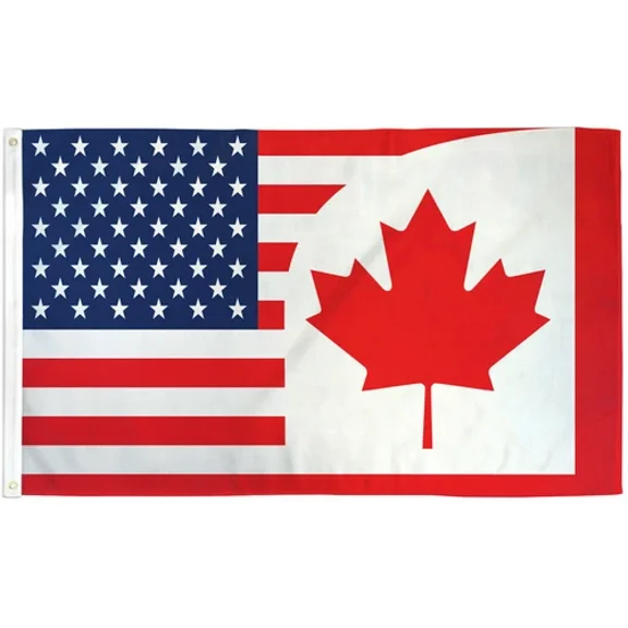 Canada Usa Friendship Flag 3X5Ft Combination United States America Canadian Us