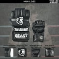thumbnail image 2 of Beastpowergear MMA Gloves, UFC Gloves, Kickboxing Gloves with Open Palms, Boxing Gloves, Punching Bag Gloves, Sparring, Muay Thai, Thump Padding for Men & Women, 2 of 6