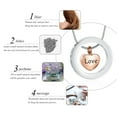 thumbnail image 5 of Heart Cremation Jewelry for Ashes, Engraved Love You To the Moon and Sun Back Memorial Urn Necklace Keepsake Cremation Pendant Jewelry, 5 of 7