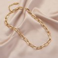 thumbnail image 4 of Link Chain Necklace Simple - Dainty Paperclip Necklace Short Necklace for Women, 4 of 7