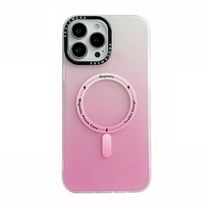 Dteck Magnetic Case for iPhone 11 Compatible with MagSafe Gradient TPU Matte Finish Cover Slim Shockproof TPU Bumper Protective Case for iPhone 11,Pink