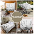 thumbnail image 6 of Grey Floral Rustic Tapestry for Bedroom Wall Hanging Tapestry, Spring Farmhouse Botanical Floral Ceiling Backdrop Tapestries Poster Blanket Wall Decor for Teens Room Living Room Dorm 59" x 90", 6 of 8