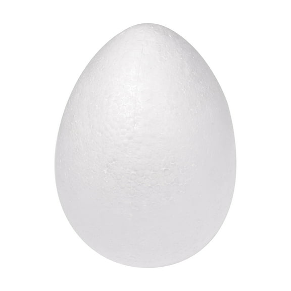 Uxcell White Egg Foam Ball 4.1" x 5.9" for Eggs Decoration and Crafts 1 Pack
