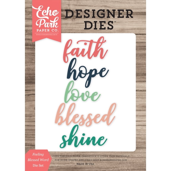 Feeling Blessed Word Medium Die Set