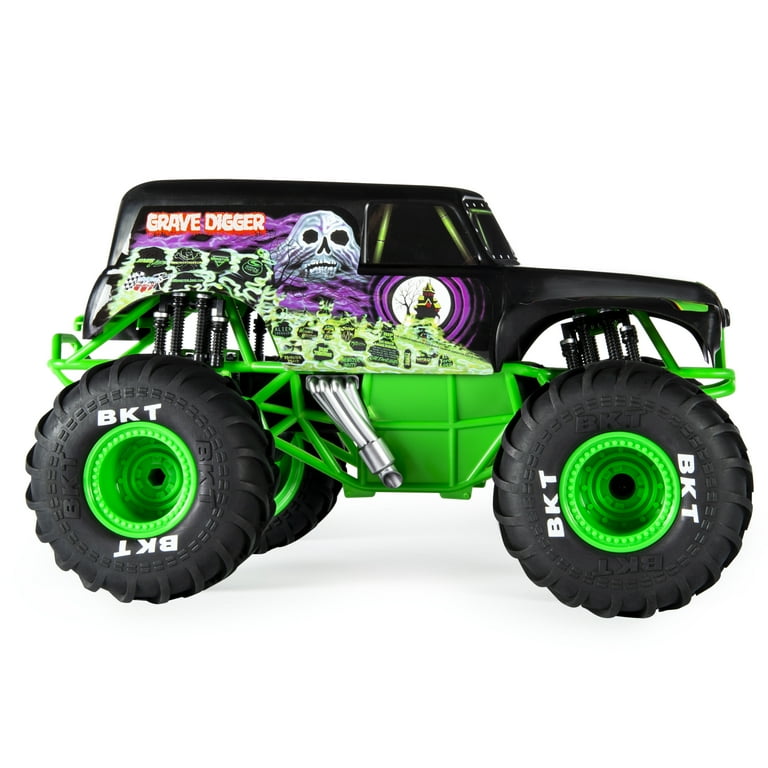 Monster Jam, Grave Digger RC Truck 1:15 Scale, 2.4GHz Remote