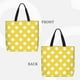 thumbnail image 2 of Easygdp Yellow And White Polka Dot Bolsa Tote para Mujer, Bolso de Hombro para Trabajo, Playa, Viajes, Compras y Supermercado, 2 of 7