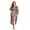 coffee, variant on Faux Silk Women Robe Plus Size Leopard Print Long Sleeve Home Wear 2XL 3XL 4XL 5XL