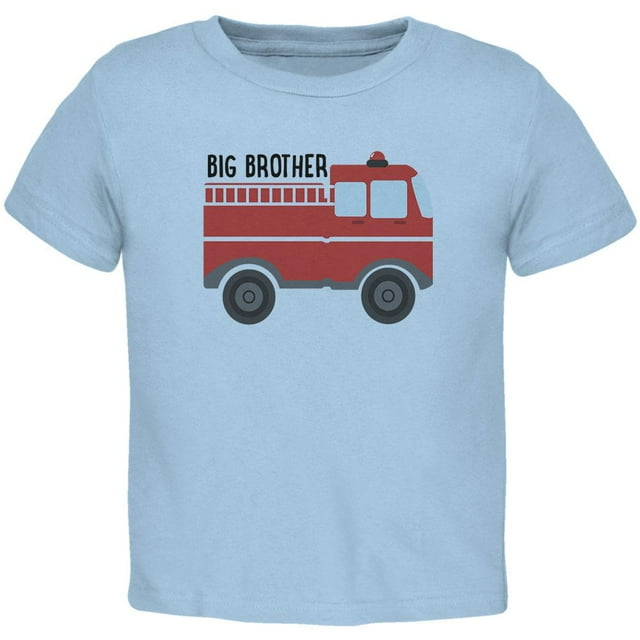 Grand Frère Camion de Pompiers T-Shirt pour Tout-Petit