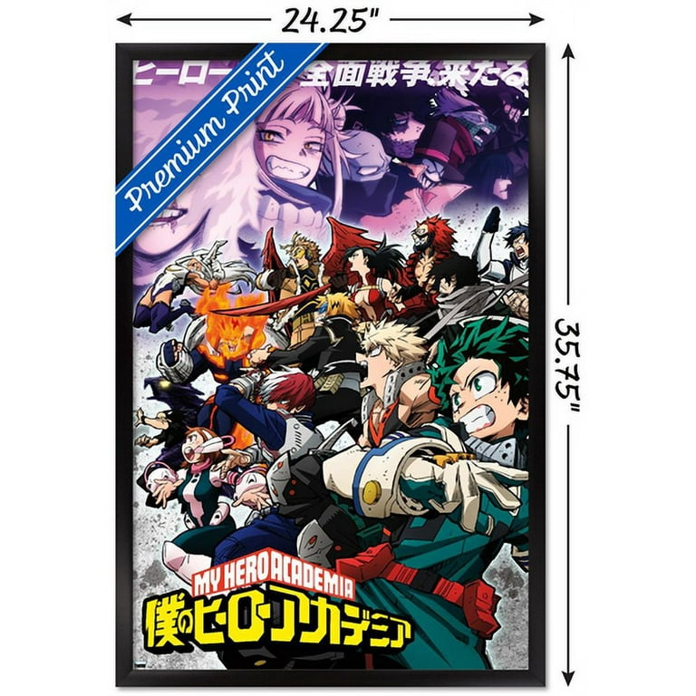 My Hero Academia: Season 6 - Key Art Wall Poster, 22.375 x 34 Framed 