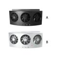 thumbnail image 2 of Scienceny Ventilador de refrigeración para coche, 3 cabezales montados, enfriador Interior automático de verano, clima cálido, circulación de aire, Paneles de instrumentos para automóviles Blanco Scienceny VI016028-02B, 2 of 6