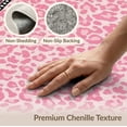 thumbnail image 6 of ODIKA Pink Cheetah Leopard Print Zebra Stripe Border Spotted Bold Motif Non-Slip Flatwoven for Living Room, Under Sectional, Family, 6 of 7