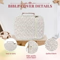 thumbnail image 4 of Bible Cover Case for Women,Bible Study Supplies Accessories,Bible Journaling Kit,Pink Flower Carrying Case with Highlighters - Pink Flower, 4 of 6