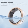thumbnail image 3 of Smart Ring Health Tracker, Silver and Gold Step Counter Smart Health Ring Stainless Steel with APP for Gym Inner Diameter 17.3mm/0.68in,Inner Diameter 20.6mm/0.81in, 3 of 7