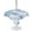 Blue, variant on Green Sky Cloud Round Outdoor Tablecloth, Waterproof Table Cloth Cover with Umbrella Hole and Zipper, Natural Landscape Scenery Ombre Table Protector for Patio Party Picnic 54" Round