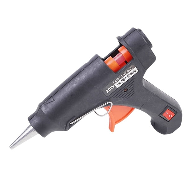 DQrwqpou Pistola Pegamento Termofusible 20 W Pistolas Eléctricas Temperatura Calor Herramienta Térmica (negro)