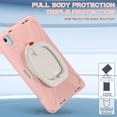 thumbnail image 4 of For iPad Air 11 inch M3 2025/M2 2024 Case, 360 Rotatable Handle Stand, Shoulder Strap, Drop-Proof Design, Cherry Pink, 4 of 7