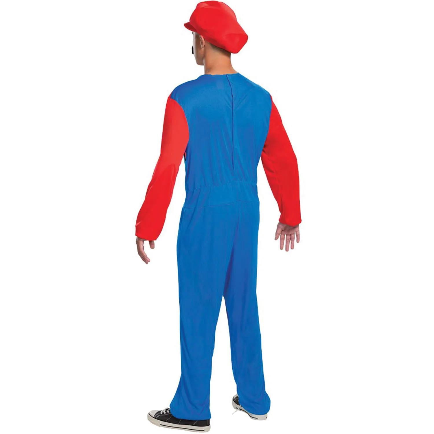 Disguise Mens Super Mario Bros. Classic Mario Costume - Size Large/X Large