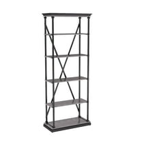 Furniture of America Toggin Industrial Metal 33-Inch Bookcase