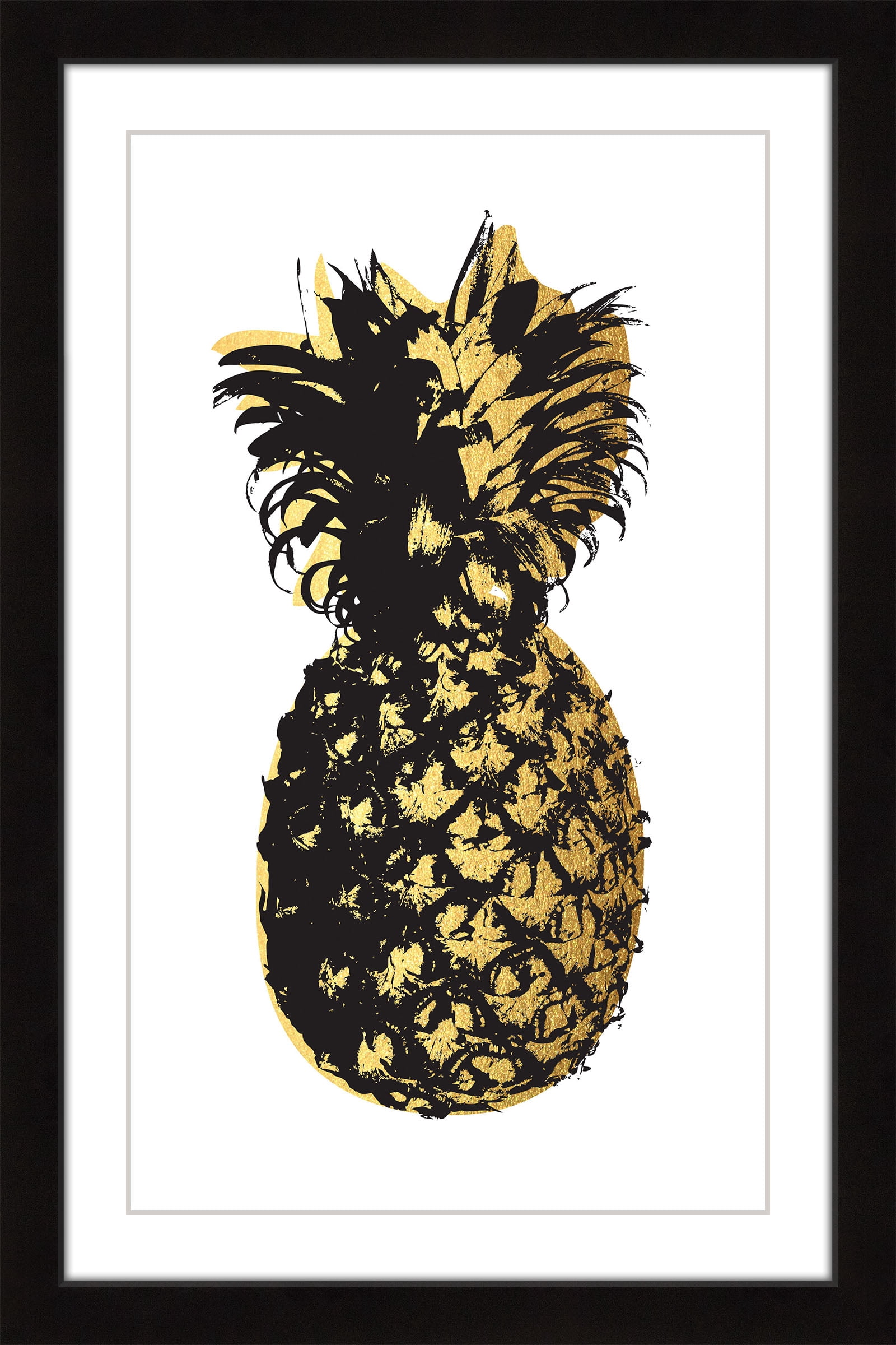 "Pineapple Golden" Framed Painting Print