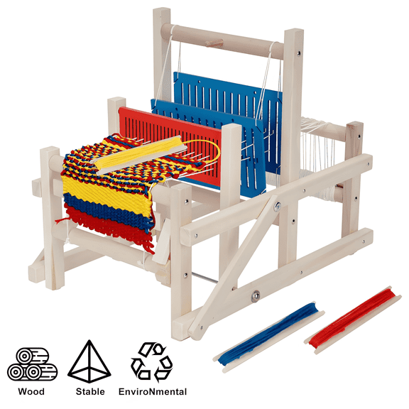 Gtouse Foldable Weaving Loom Kit, Complete DIY Multi-Craft Frame Looms for Adults Beginners